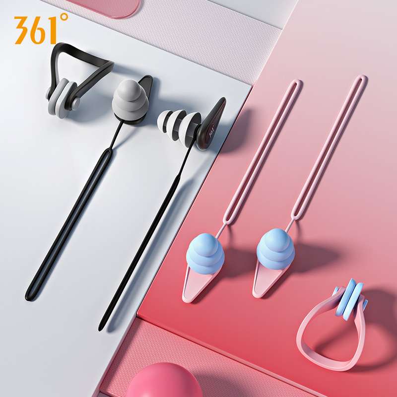 361 Swimming Earplugs Waterproof Professional Nose Clip Adult Bath Ear Water-proof Artifact Diving Nose Clip Set 361 Swimming Earplugs Waterproof Professional Nose Clip Adult Bath Ear Water-proof Artifact Diving Nose Clip Set
