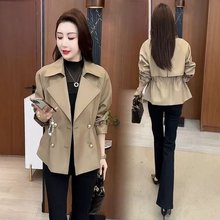 时尚短款外套女2025秋季新款洋气时髦小个子收腰百搭显瘦休闲风衣
