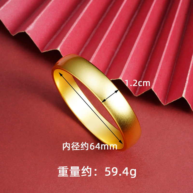 Nuevos productos vietnamitas pulseras de oro de arena retro pulseras de neumáticos damas de alta calidad no se desvanecen joyas al por mayor