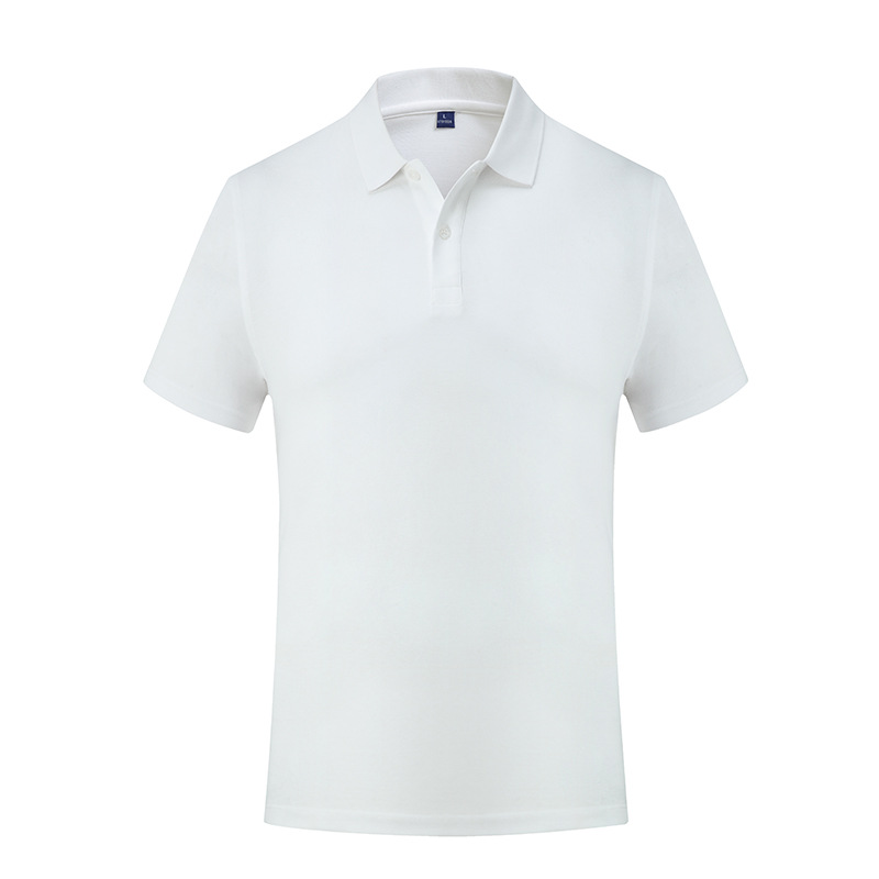 De gama alta 5A antibacteriano suave transpirable durable hombres de verano solapa de manga corta de color sólido de seda de morera Polo personalización