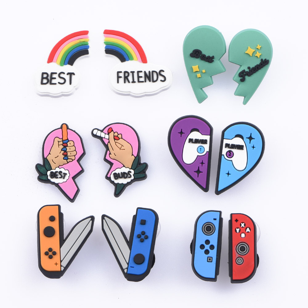 35g Weight Slippers Suitable For Shoe Type Shoe Buckle Shoe Accessories Type Cartoon Letter Plant Shoe Accessories EVA Slippers Summer Shoe Buckle