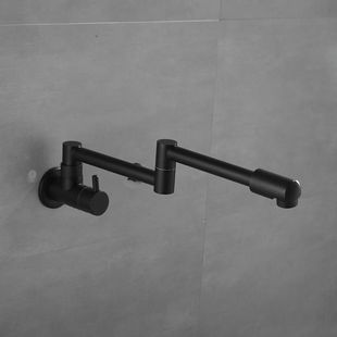 Kitchen Folding Faucet Single Cold Sink Sink Faucet Universal Rotating Splash-Proof Outdoor