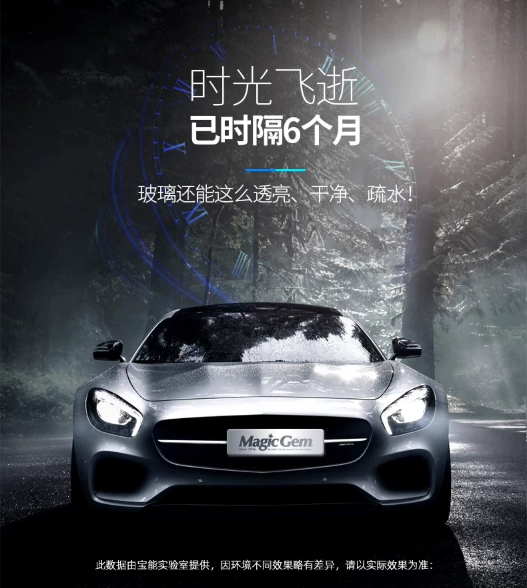 Baoneng Car Windshield Coating Liquid, Rearview Mirror Rain Repellent, Crystal-Coated Window Rain Repellent Agent
