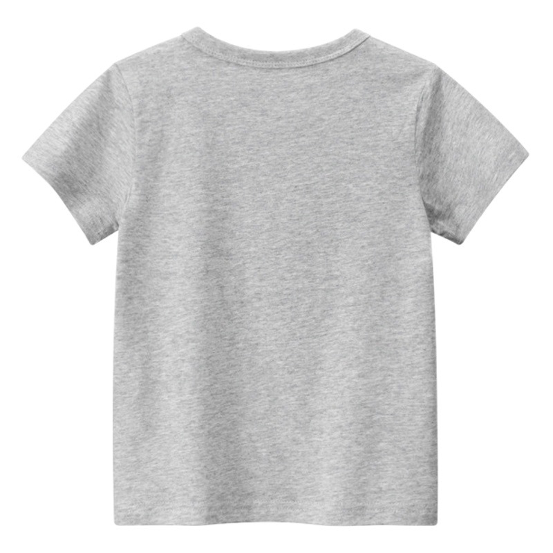 27kids ropa infantil de estilo coreano verano 2025 nuevo estilo niños camiseta de manga corta de dibujos animados dinosaurio de media manga de una pieza envío directo