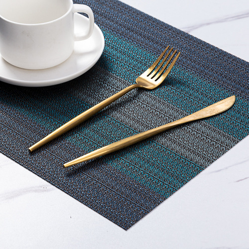Washable European-style pattern wavy 031 PVC European style heat-insulating dining mat table pad cloth mat tableware mat