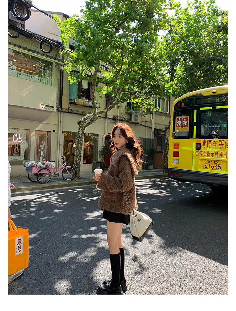 葡萄妈Studiolee英伦风小皮鞋女小金扣圆头一