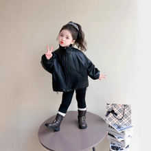 女童皮衣加绒外套2025新款儿童装洋气夹克女宝宝秋冬款加厚外衣服