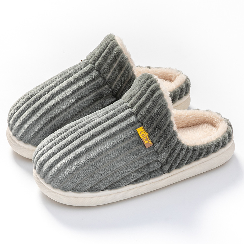 Zapatillas de algodón para mujer zapatos acolchados de algodón para Otoño e Invierno pareja interior hogar padre-hijo cálido hogar confinamiento lana zapatos acolchados de algodón para hombres