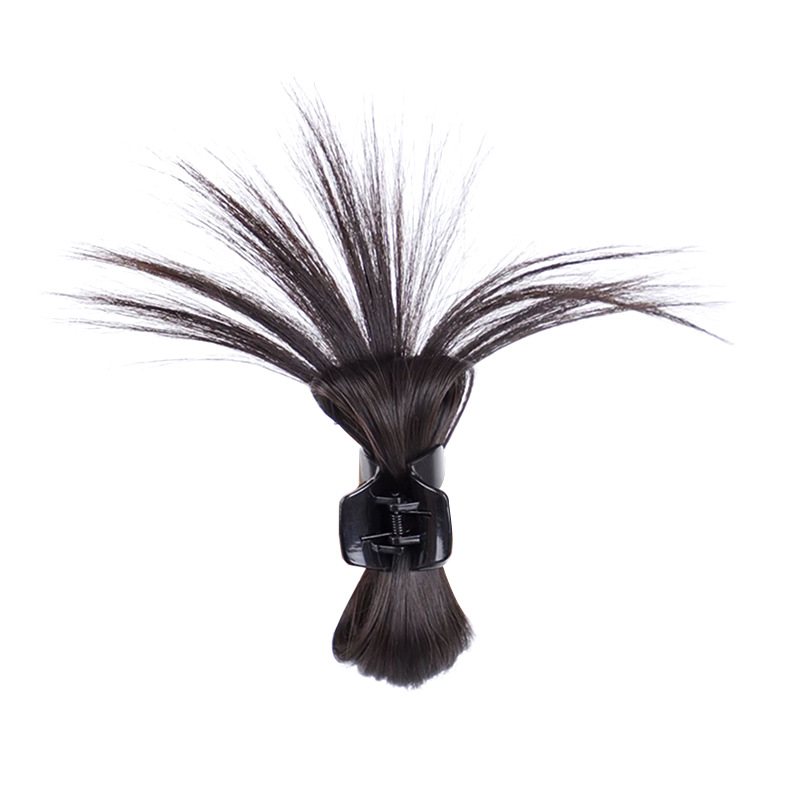 Peluca de pollo nido bola cabeza viento perezoso pluma de pollo volante cabeza fuente ALTA Cola de Caballo chica caliente pollo nido pelo clip pelo paquete