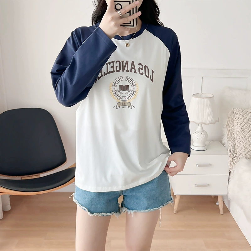 Весенняя и летняя тонкая хлопчатобумажная футболка для беременных топы после родов