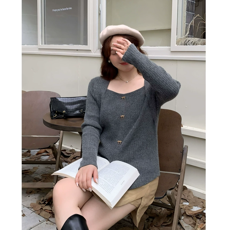 Новый трикотажный свитер 2024 года