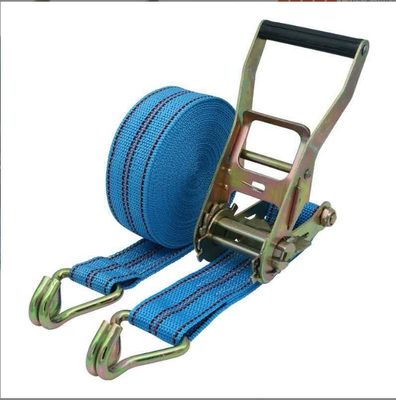 Trailer rope/net/strap — tensioner - 5cm-sky-blue-double-hook-set-3-meters-long