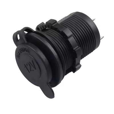 Car, Truck, Motorcycle, Electric Vehicle Modified Cigarette Lighter Socket 12-24V Black Without Light Cross-Border Hot-Selling Car (Siqaret yandırıcısı) - black-without-light-black