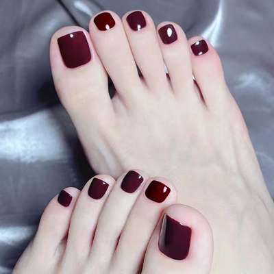 Toe nail polish baking-free summer long-lasting non-fading non-peeling quick-drying quick-drying net red white new nail polish