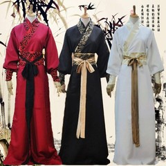 卒業クラスの写真撮影古代漢服男女同服時代劇書生映画と唐装女装大侠客公演