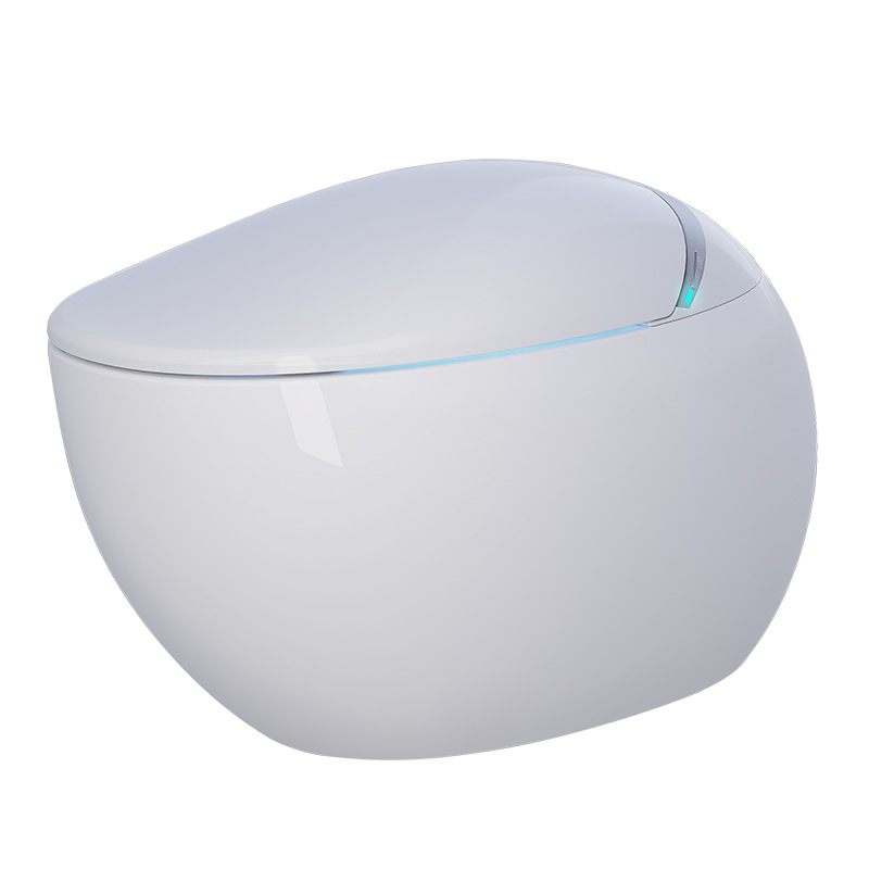 Nuevo inodoro inteligente creativo en forma de huevo totalmente automático integrado esterilización ultravioleta doméstica calentamiento instantáneo inodoro eléctrico