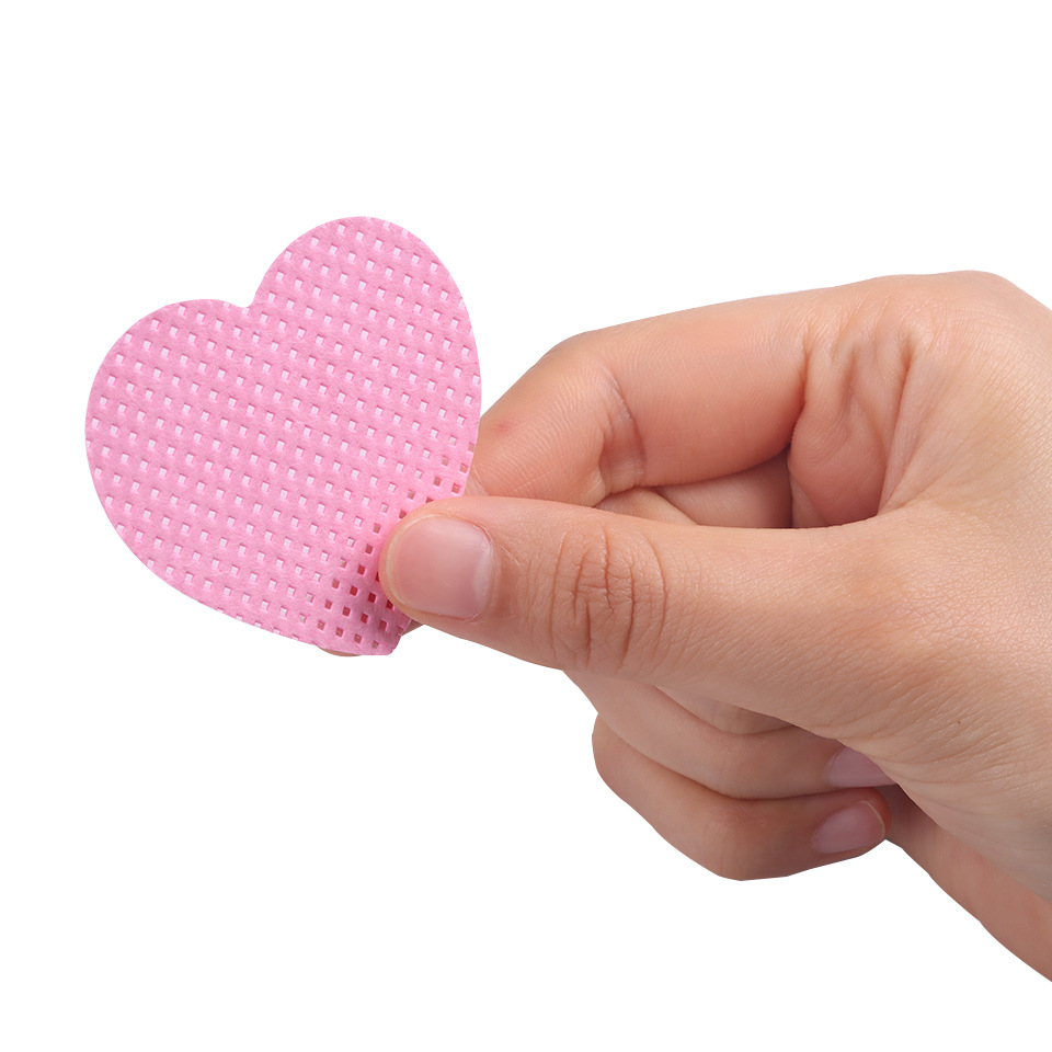 Nonwoven Material Casual Solid Color Nonwoven Nail Polish Cotton Pad 1 Piece