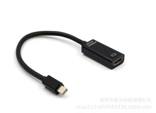 白色Minidp转Hdmi4k 支持4K 雷电接口 高清转接线 Macbook 4k30hz