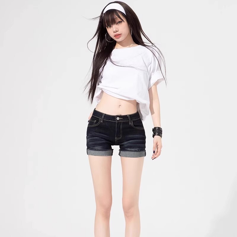American Washed Commuter Retro Hot Girl Slim Jeans for Women in Summer Slimming and Tall Outer Wear Short Denim American Washed Commuter Retro Hot Girl Slim Jeans for Women in Summer Slimming and Tall Outer Wear Short Denim