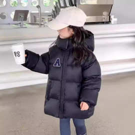 儿童羽绒服秋冬新款2026加厚休闲百搭三防90白鸭绒上衣女宝宝外套