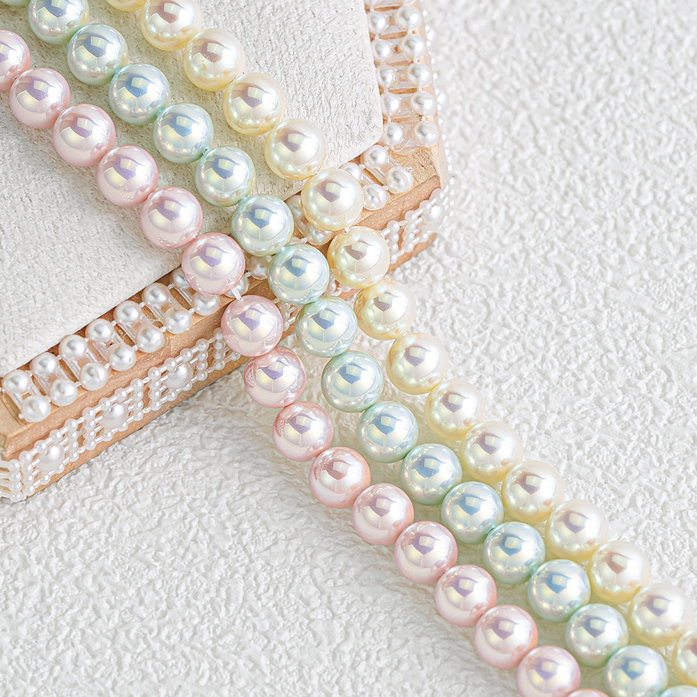 Heidi's Heavenly Girl Collar de perlas, cuentas sueltas, lujo ligero, perlas de imitación de alta calidad, pulsera de bricolaje, accesorios de cuentas, lote suelto