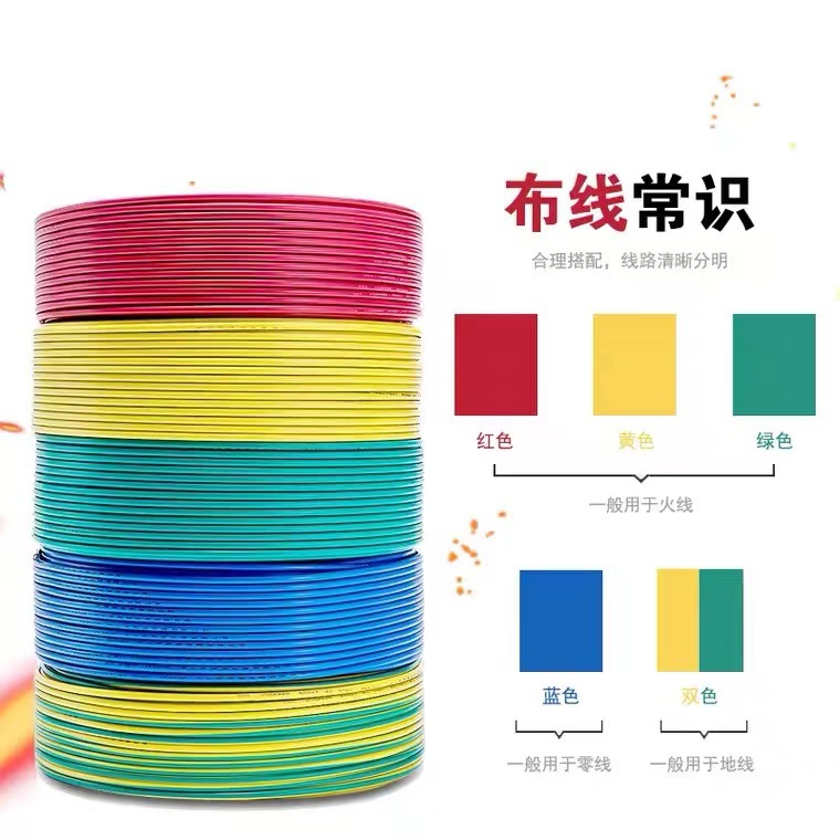 定制家装电缆线 BV/BVR/BVV/BVVR/WDZB-BYJ铜芯工程电线源头厂家