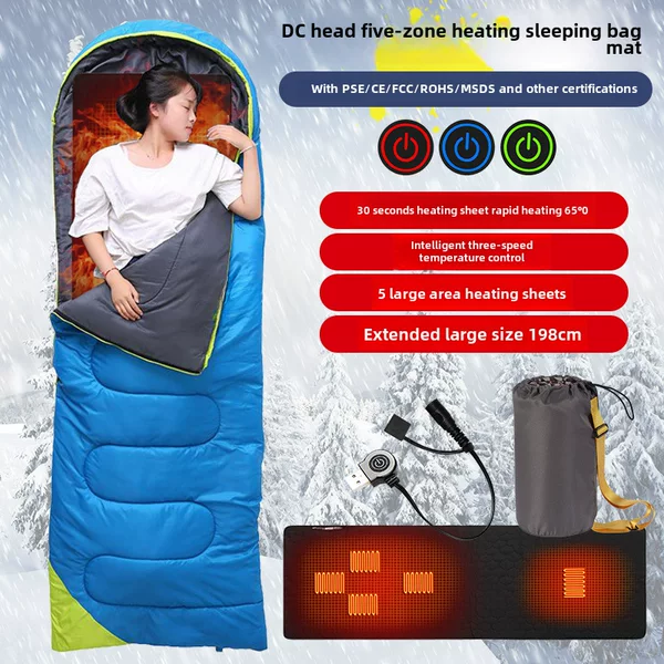 Winter Hot Sale USB Heating Sleeping Bag Mat Home Warm Mattress Outdoor Camping Foldable Portable Heating Mat