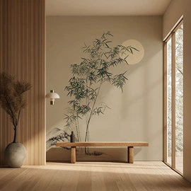 墙纸、壁纸;墙布;壁画