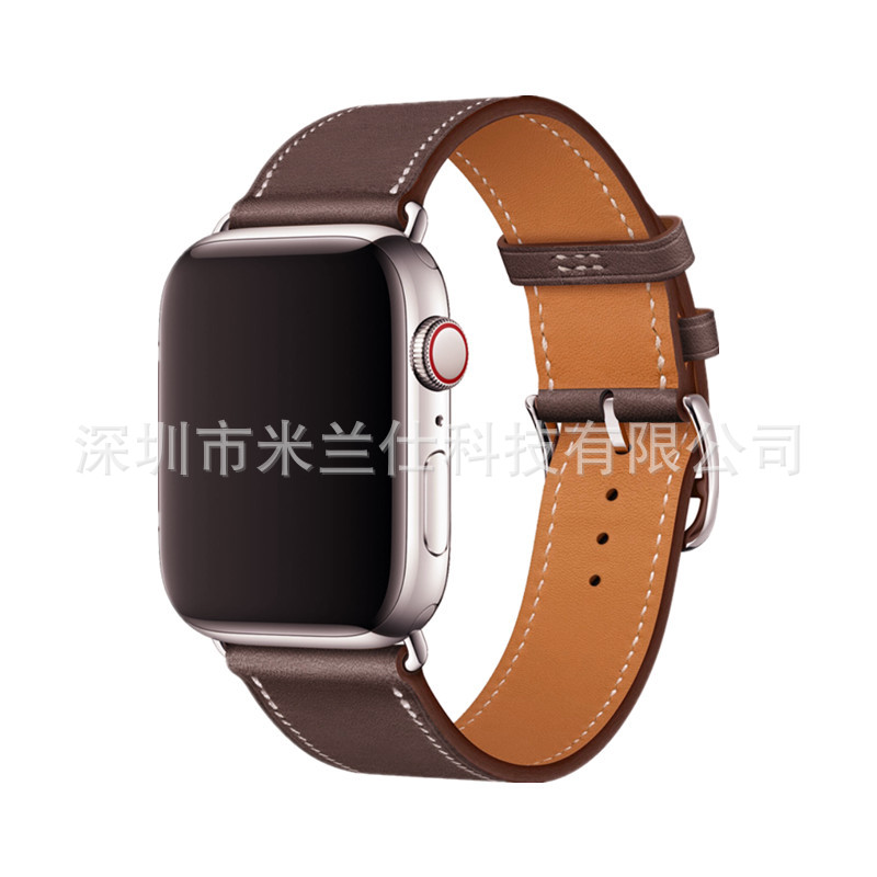 Adecuado para Apple Watch applewatch Correa S9 cuero genuino iwatch456789SE deportes ultra2 fabricante