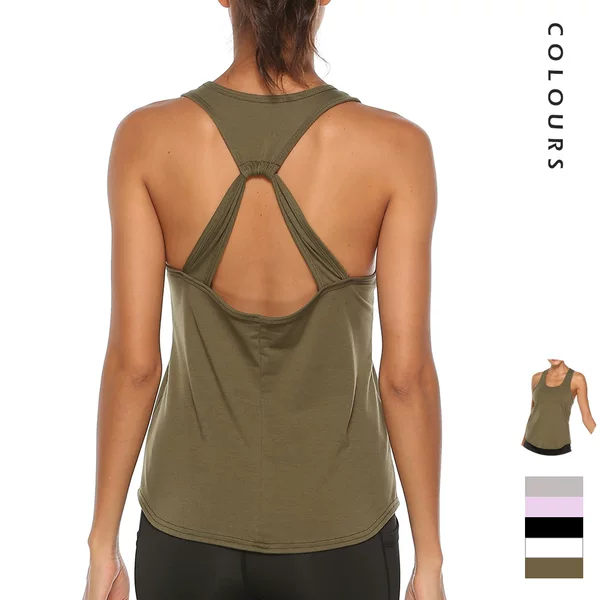 Sports Vest Women's Running Exercise Sports Top Sleeveless Pilates Yoga Clothing Elastic Slimming Look Back Fitness Clothing