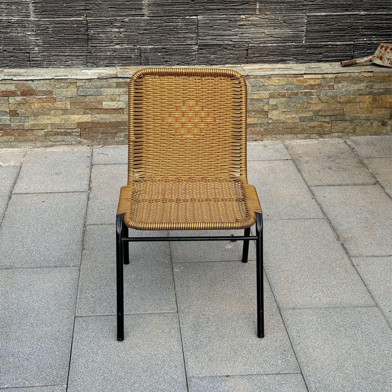 Cheap Balcony Outdoor Adult Chair Children's Rattan-like Hand-woven Backrest Chair Clearance Portable Light Luxury Rattan Chair