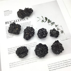 Tiktok hot selling black diamond raw stone prophecy stone mineral ornaments manganese nodule raw ore natural crystal stone specimen