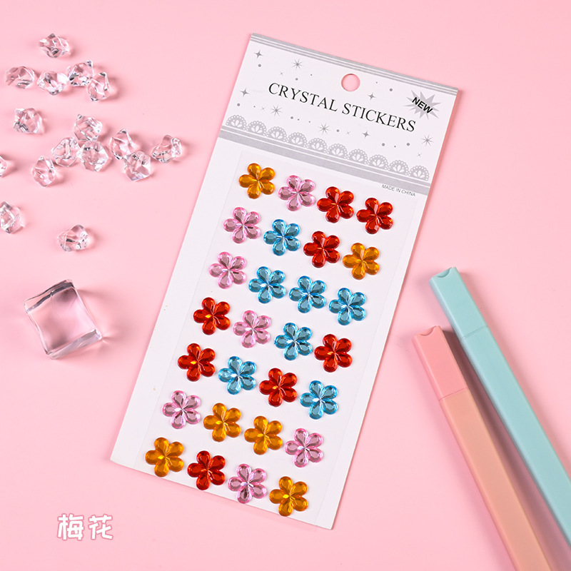 Pegatinas de gemas para niños Pegatinas de dibujos animados de diamantes de cristal para niñas Pegatinas de recompensa de princesa brillante Pegatinas de vestir