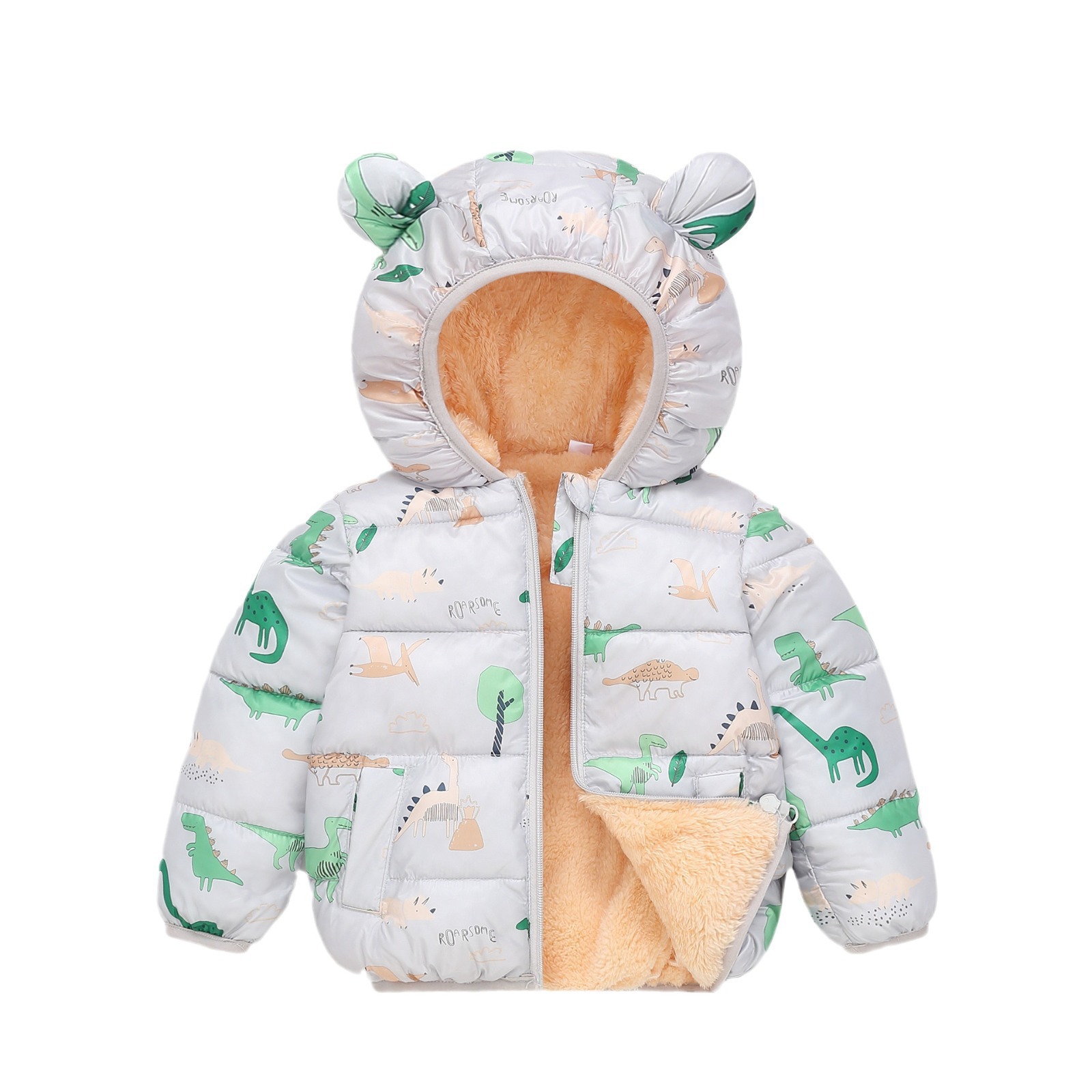 Capa de algodón de pluma para niños, nuevo tipo de chaqueta de algodón con capuchón ligero para niños y niñas, chaqueta de algodón para niños pequeños.