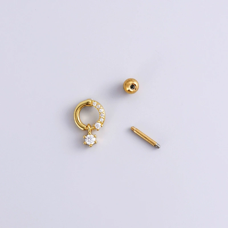 Серебряные серьги с zirconами и бантом, модное пирсинг, корейский стиль