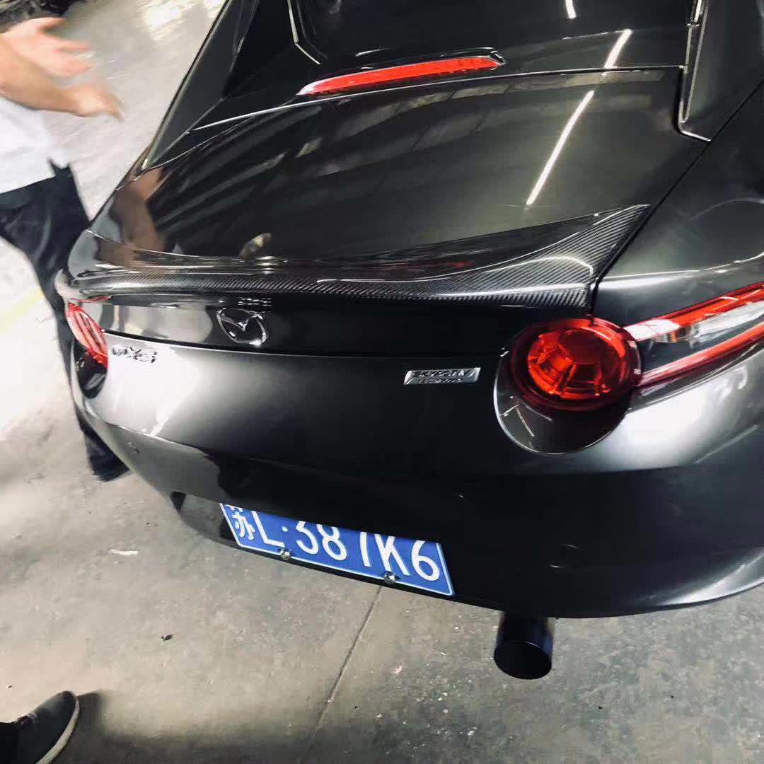 Suitable for 16-24 Year Mazda Max-5 Carbon Fiber Rear Wing Adhesive Type Rear Wing Mx-5 Carbon Fiber Rear Wing