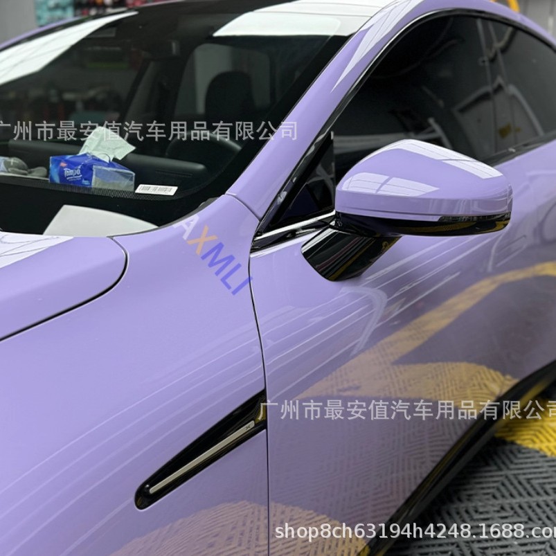Car Film Pet Crystal Star Purple Full Car Film Motorcycle Film Car Clothing Film Purple Car Color Changing Film
