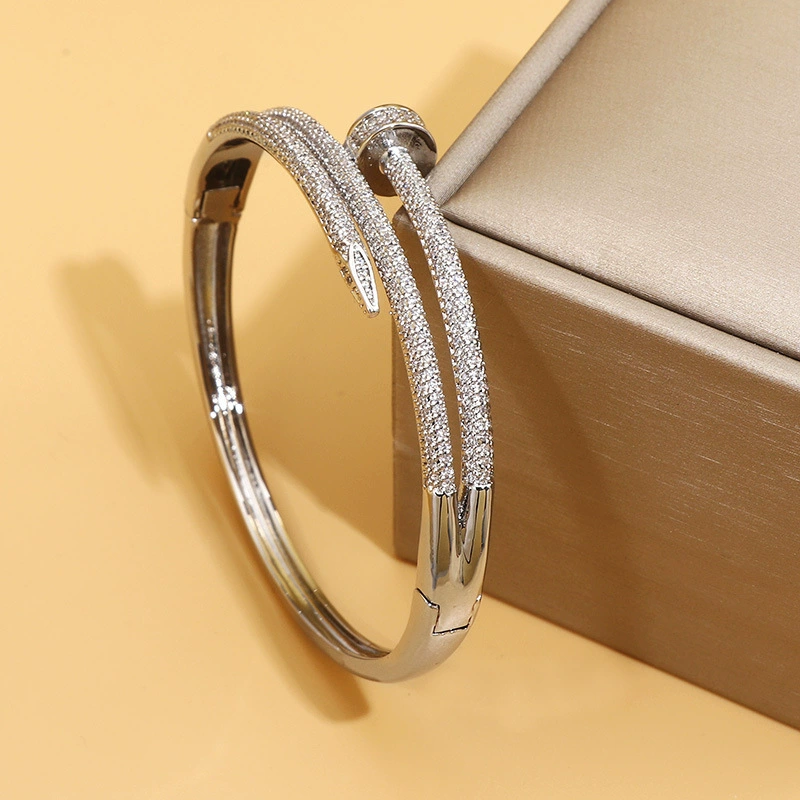 (Cross-border trading), creative universal geometric copper fashionable women's bracelet, European style