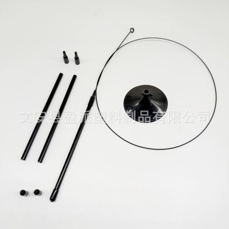 Черная пластиковая трубка из полипропилена, присоска, дразнилка для кошек, аксессуар, наконечник, крышка, присоска, черная длинная стальная проволока, аксессуар, бесплатная доставка