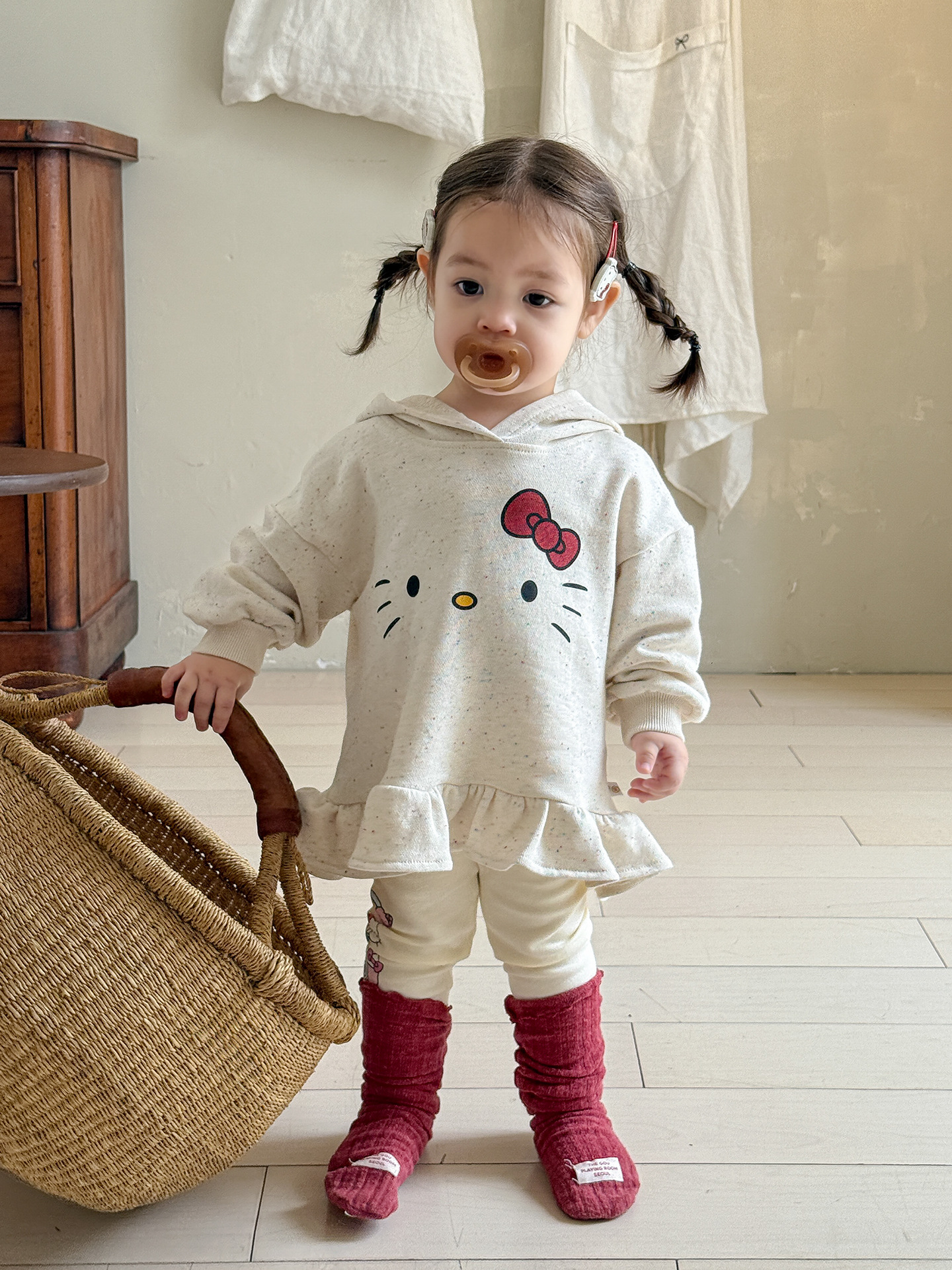 Sugar Pear ropa infantil niñas leggings fuera de otoño invierno 2025 nuevo estilo de niños extranjero más pantalones de otoño para niños niñas