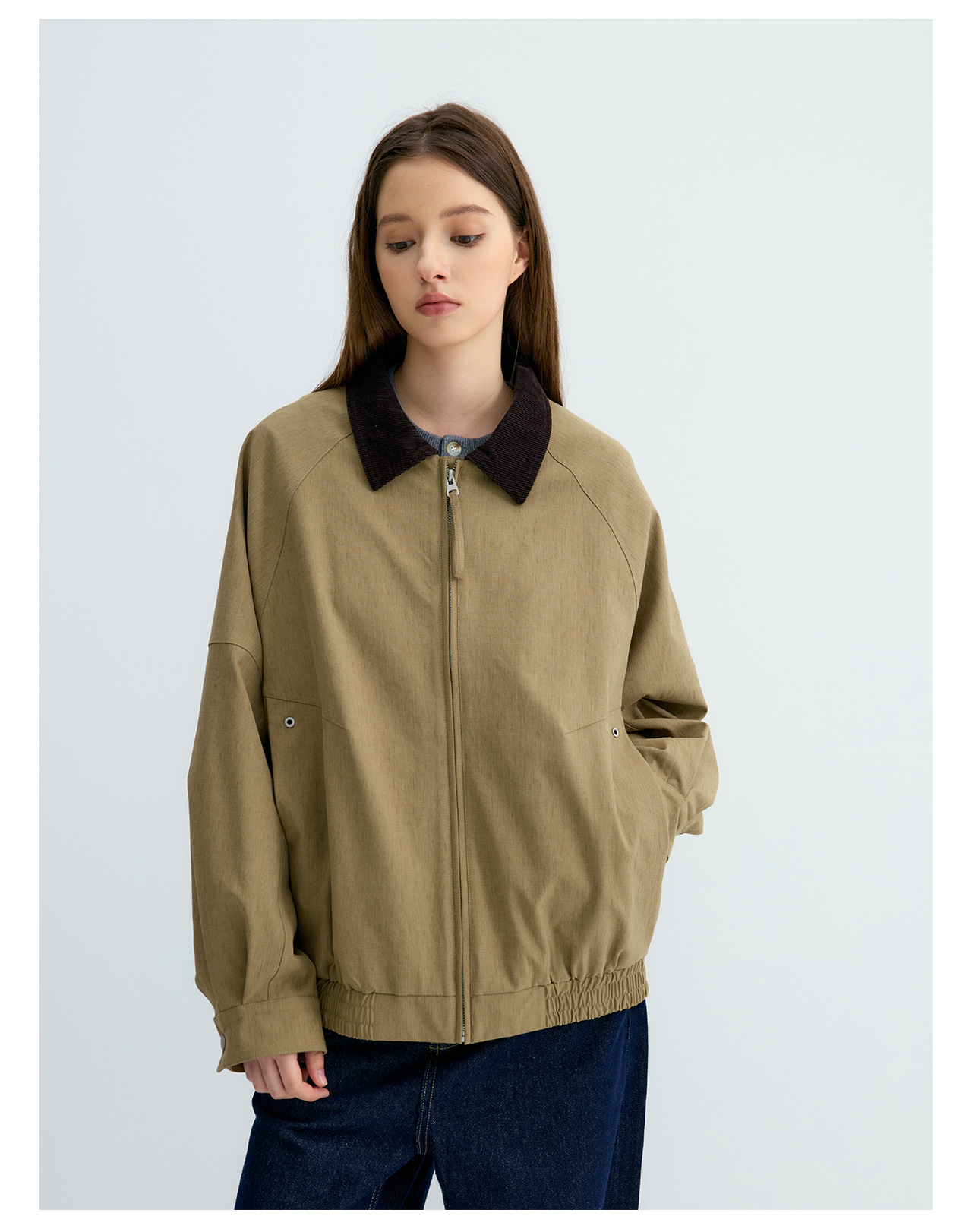 UNF Loose Barn Style Zip Jacket