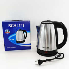 2 L 不锈钢电热水壶家用烧水壶欧规外贸厂家批发electric kettle