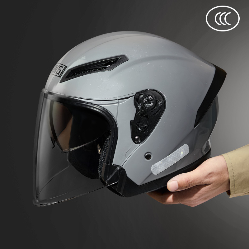 Cascos de motocicleta con certificación 3C / DOT Cascos de locomotora eléctrica 3 / 4Cascos de motocicleta / casco