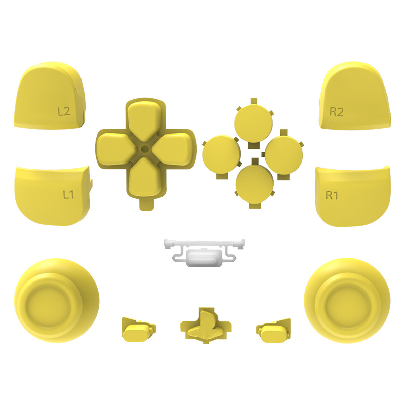 Aplicable PS5 mango Shell material de cáñamo superficie botón PS5 mango reemplazo Shell accesorios P5 mango Botón de reparación de reemplazo