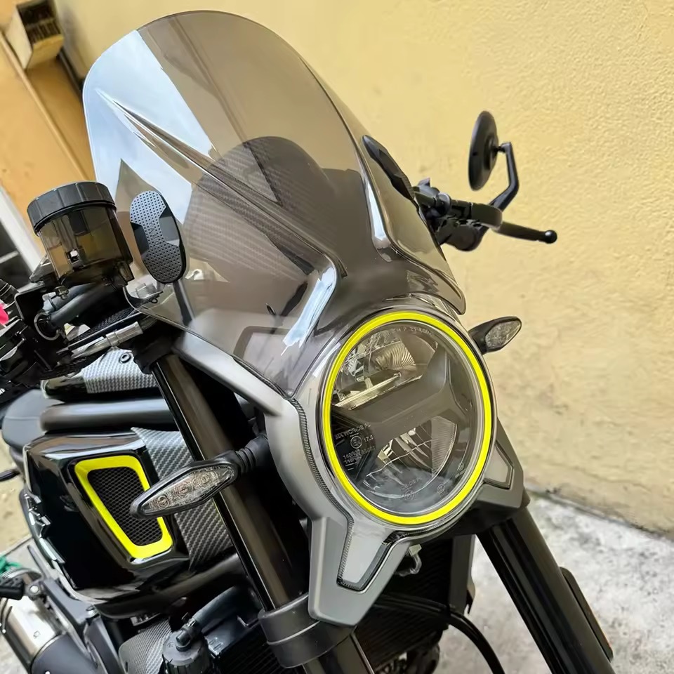 Suitable for Cfmoto 250Cl/450Cl-C/650Mt/125 Baboon Modified Retro Windscreen, Heightened Windshield