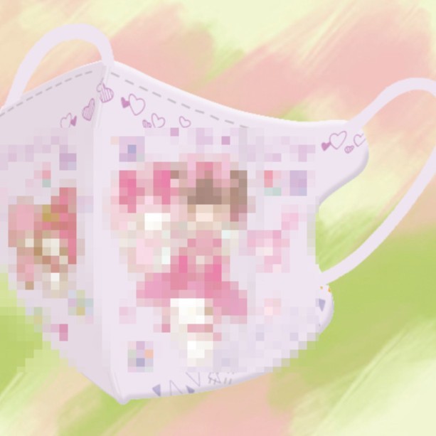 漫画柄3D使い捨て子供用マスク 可愛い女の子学生専用 個包装 新型|undefined