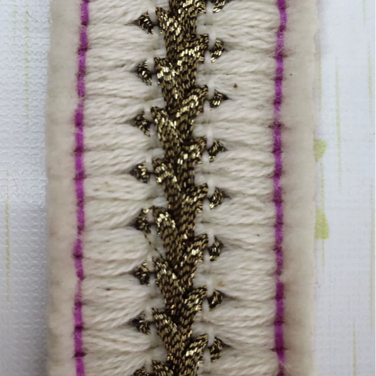 Двусторонняя борода кружевная коса плетеная борта кружевная хлопок плюс металлическая проволока