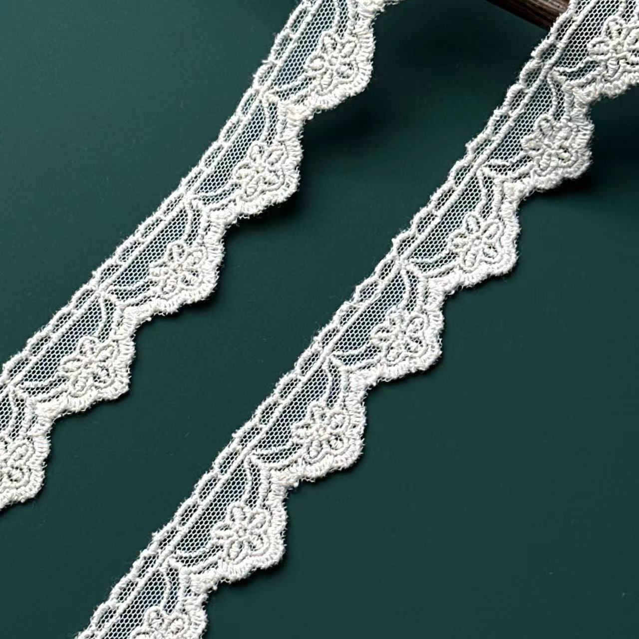 洛麗塔刺繡網布花邊 錦綸網紗花邊 水溶刺繡花邊 工廠