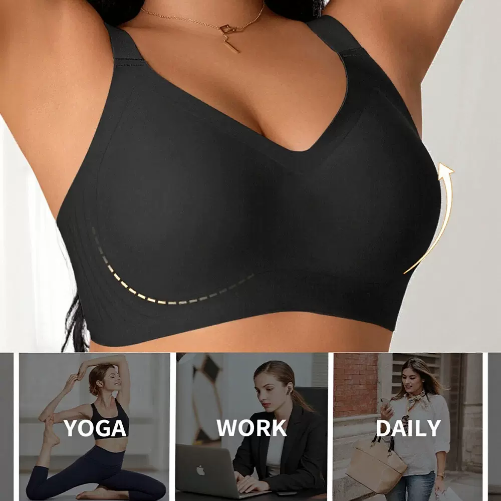 大码内衣跨境外贸爆款欧美女士大码无痕文胸聚拢防下垂大胸胸罩