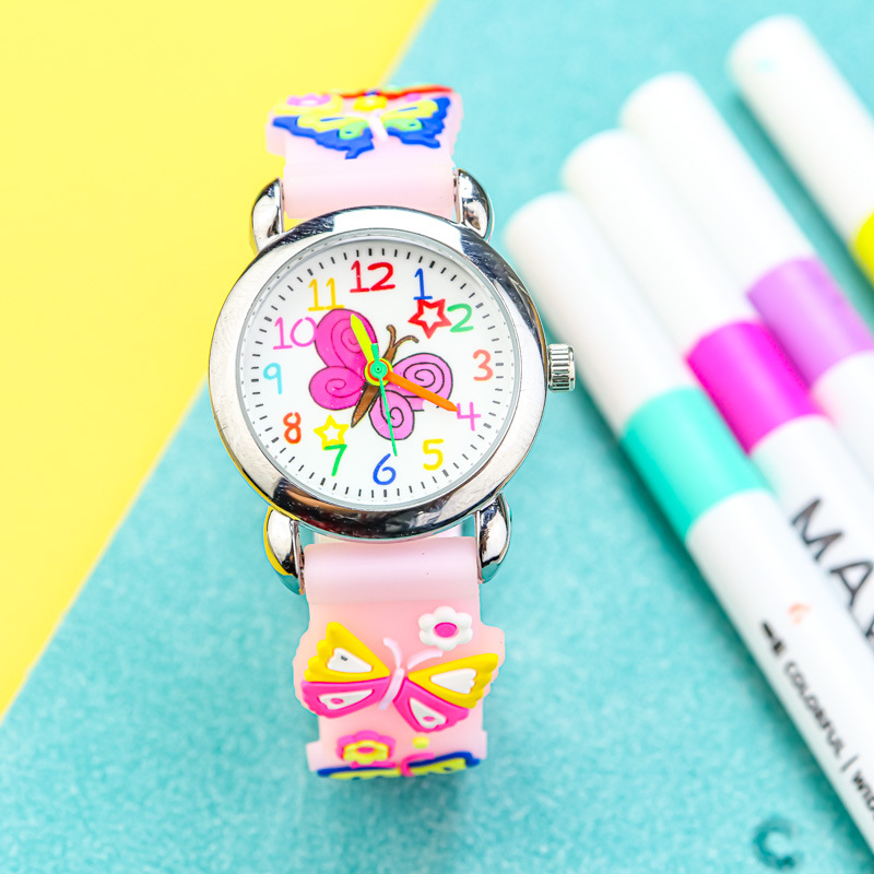 나비 핑크 실버